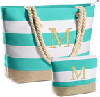 YOOLIFE Beach Bags for Women - Travel Canvas Beach Tote, Pool Waterproof Bag, Travel Essentials, Gifts for Women Birthday