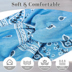6-Piece Cute Headbands for Women, Stretchy Non Slip Thick Headband for Women’s Hair, Soft Elastic Head Bands for Yoga Running Sport Workout (Boho Style)