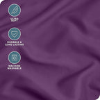 Bare Home Microfiber Body Pillow Cover - Ultra Soft - Cooling Pillowcase - Double Brushed - Pillowcase with Zipper Closure - Easy Care (20''x54'' Body Pillow Cover, Plum)