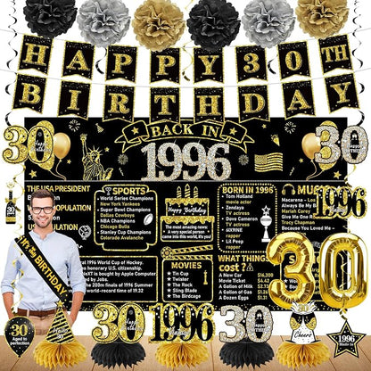 Zirtorei 30th Birthday Decorations by Zirtorei