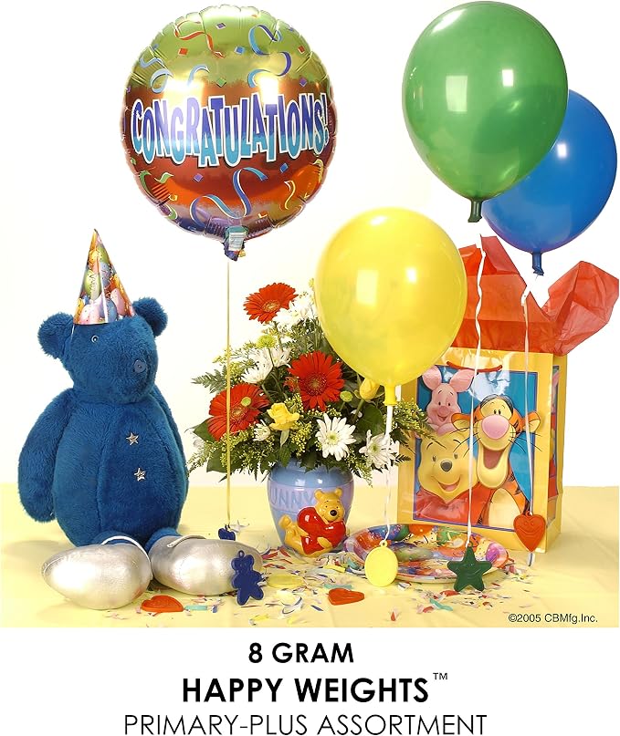 Creative Balloons™ Happy Weight™ – 8 g Primary Balloon Weights – 100‑Count Bulk - Image 2