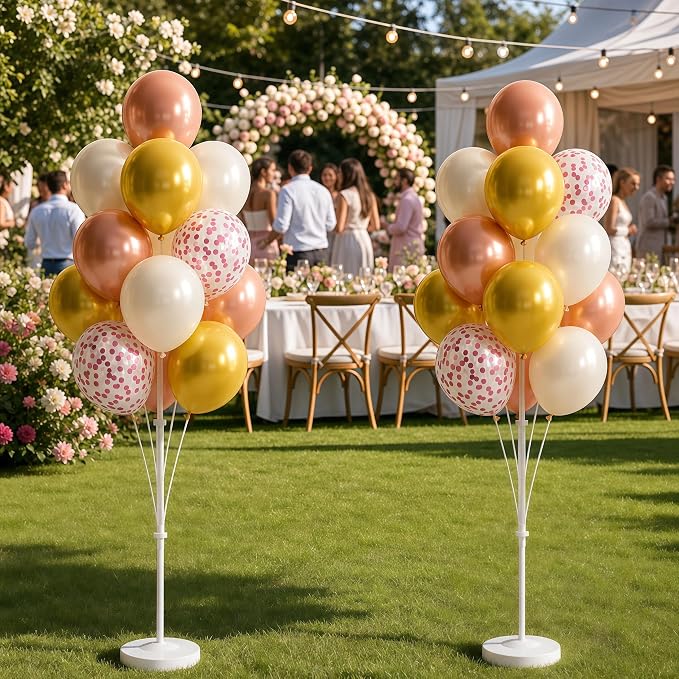 Gold Balloon Column Stand Kit for Floor - Image 8