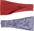 Maven Thread 4" Wide Workout Headbands for Women (2 Pack) – Non-Slip Sweatbands for Gym, Running & Yoga