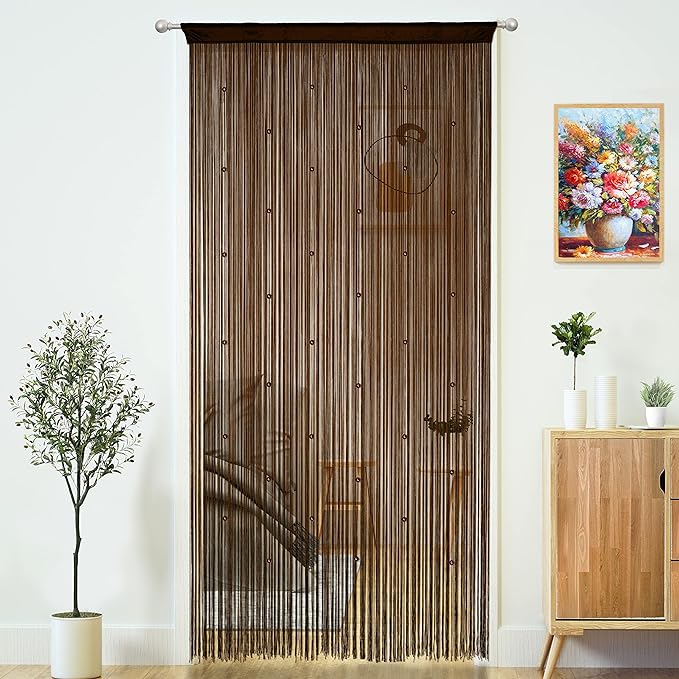 Beaded Curtain Door String Curtains by MakeLifeColorfulandSimple