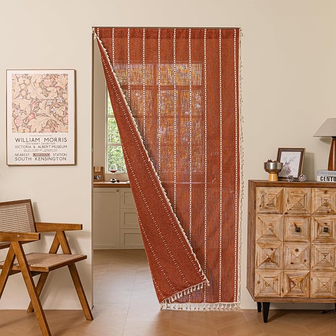 Sutuo Home Boho Sliding Door Curtains by SutuoHome