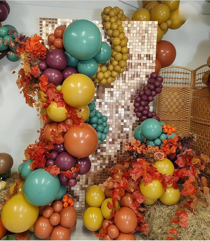 Safari Balloons, Burnt Orange Terracotta Mustard Yellow Burgundy Sage Green - Image 7