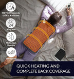 GENIANI XL Electric Heating Pad for Back Pain & Cramps Relief, Electric Throw, Auto Shut Off, Machine Washable, Moist Heat Pad for Neck & Shoulder - Christmas Gift for Women, Extra Large 24x12