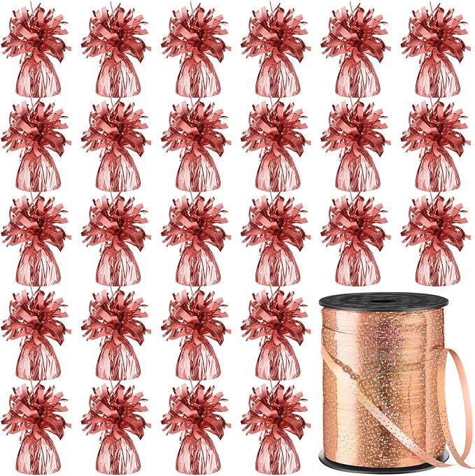 Yunsailing 25 Pcs Heavy Metallic Balloon Weights by Yunsailing