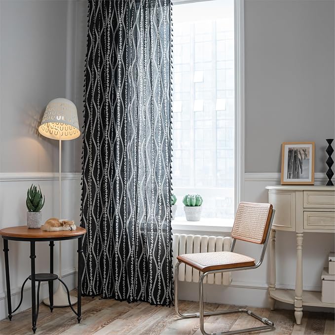 Sutuo Home Boho Curtains 84 Inches Long - Image 2