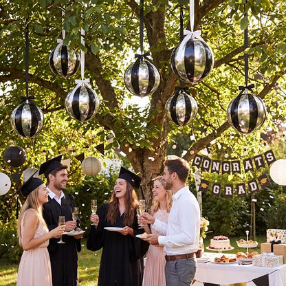 Jenaai 30 Set Round Foil Balloons Bulk 22 Inch 4d Metallic Giant Balloons Set - Image 3