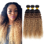 T1B/4/27 Water Wave Bundles Human Hair Honey Blonde Bundles 20 22 24 Inch Niegmeag Virgin Soft and Sikly Remy Hair Extensions Ombre Blonde Bundle