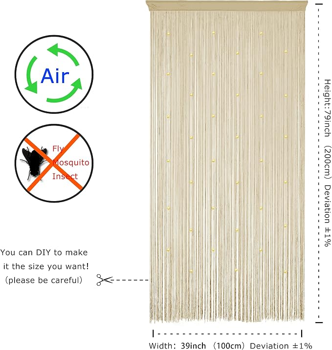 Beaded Curtain Door String Curtains - Image 4
