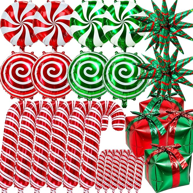 50Pcs Christmas Balloons Decorations Set by Unknown