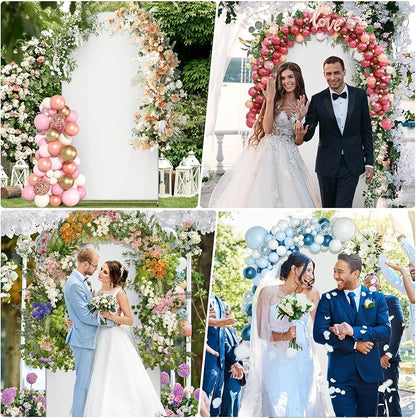 7.2FT Metal Arch Backdrop Stand and Cover Set, Balloon Arch Stand - Image 2