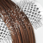 Eagle Fortress Round Brush for Blow Out, Thermal Ceramic Hair Brush for Blow Drying with Ionic Bristle for Professional Blowout Brushing - Grey, 43mm