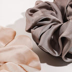 Silk Satin Hair Scrunchies for Women - Big Large Jumbo Scrunchie for Sleep Cute Gaint Oversize Scrunchy for Thick Hair Grils