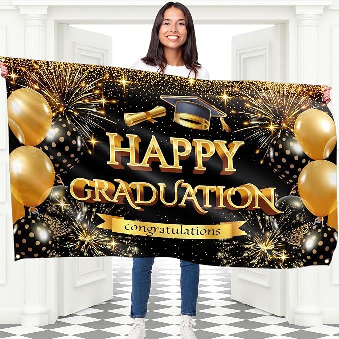 Happy Graduation Banner for Prom by Bravita