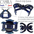 Camila Paris CP3862 French Octopus Hair Clip for Women Thick Hair and Long Curly Wavy Hair, Girls Hair Claw Clips, Styling Claw Clip for Thick Hair, Strong Hold No Slip Grip, Made in France