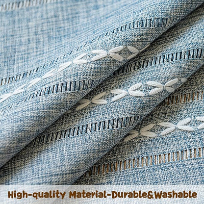 Sutuo Home Blue Boho Door Curtains - Image 6
