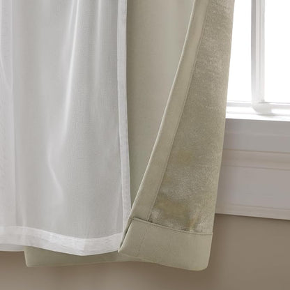 TOWN & COUNTRY LUXE Talia Double Layer Indoor Curtains, Sheer and Room - Image 2