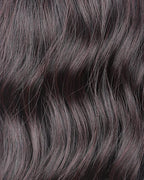 16 Inches Black Mix Brown Fashion Wavy Synthetic Hair Wigs For Black Women With Side Bangs Free Wig Cap (BLACK MIX BROWN(1B/33#))