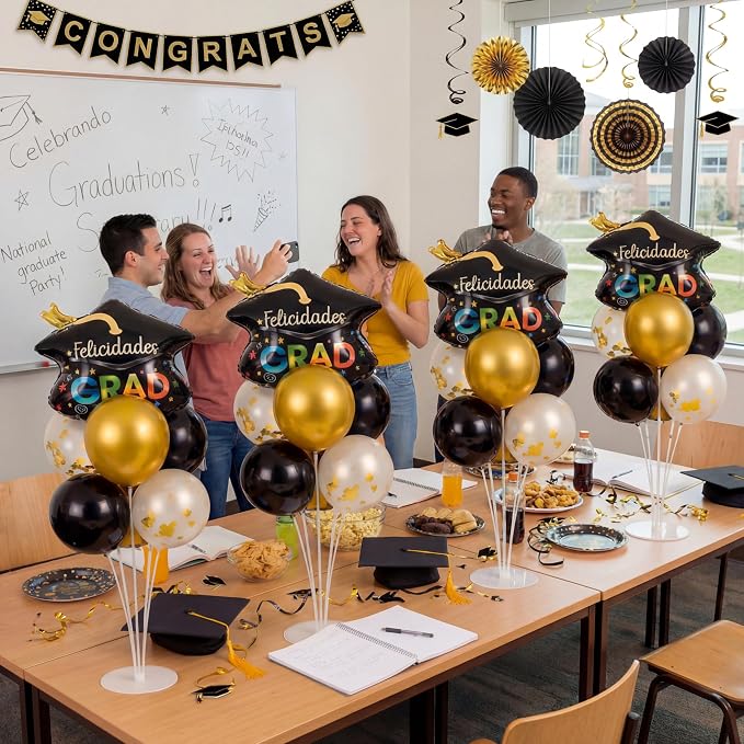Gejoy 36 Pcs 12" Graduation Balloons Decorations Centerpieces by Gejoy