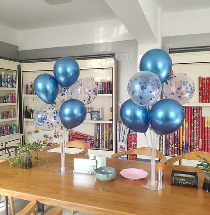 ZJDHPTY 4Set Blue Balloon Stand Table Centerpieces Party Decor | Blue Balloons - Image 8