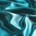 BEDELITE Satin Pillowcase with Zipper, Teal King Size Pillow Cases Set of 2, Super Soft and Cooling Similar to Silk Pillow Cases, Gift for Women Men(20x40 Inches)