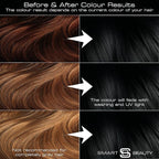 Pure Black Hair Dye Permanent with Anti-Breakage Plex Hair Care, Vegan Hair Dye & Cruelty-Free, 100% Gray Coverage, Natural Black Hair Color, For All Hair Types. Smart Beauty