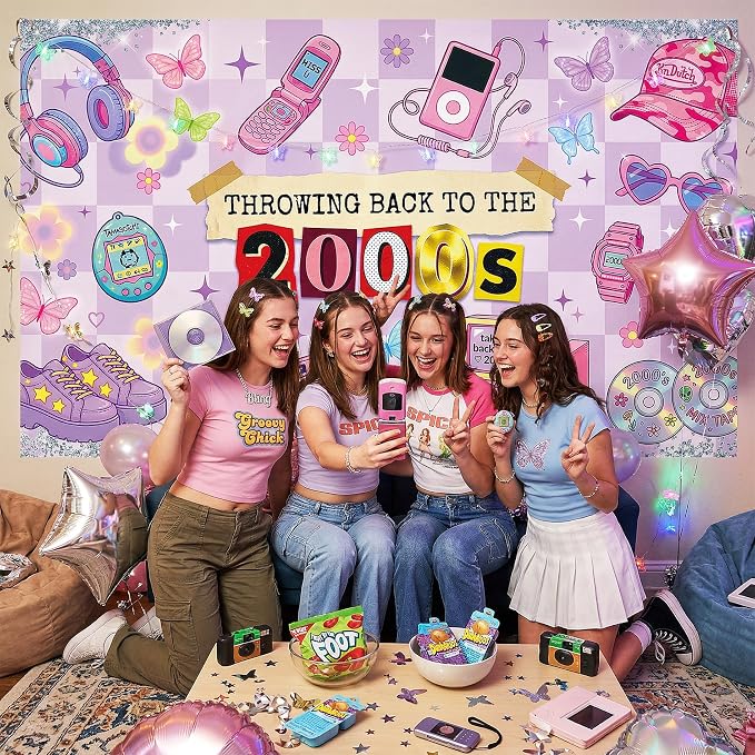 Early 2000s Y2K Theme Backdrop - Image 4