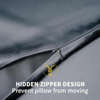 ZIMASILK 100% Pure Mulberry Silk Pillowcase for Hair and Skin Health,Soft and Smooth,Both Sides Premium Grade 6A Silk,600 Thread Count,with Hidden Zipper,1pc(Standard 20''x26'',Slate Blue)