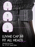 LUVME HAIR 7x6 HD Lace All-Day Comfort Wig PartingMax Lace Bob Wigs Lace Front Wigs Human Hair Pre Cut Plucked Lace Frontal Glueless 10 Inches Natural Black Color