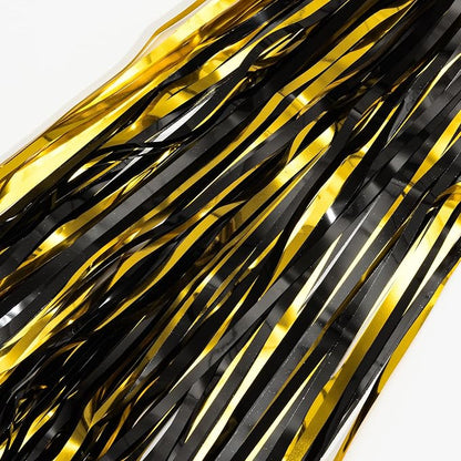 Black and Gold Party Streamers Decoration - Image 7