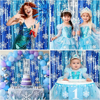 2 Packs Snowflake Foil Fringe Curtain - Image 5