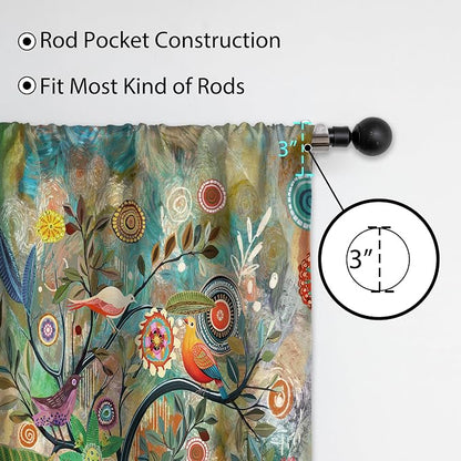 HMS Happy Memories Door Curtain, Tree of Life, 1 Panel | Rod Pocket, Thermal - Image 5
