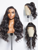 LUVME HAIR 26'' Loose Body Wave 360 Lace Frontal Wigs Human Hair Lace Glueless Human Hair Wig Pre Plucked Long Black Body Wave Wig