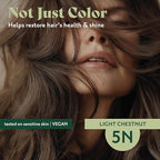 Herbatint Permanent Hair Dye - 5N Light Chestnut - For Up To 100% Gray Coverage of Resistant Gray Hair - Ammonia-Free, Alcohol-Free & Vegan - Salon Influenced Hair Color 5.75 fl oz (2 Pack)