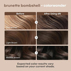 Madison Reed colorwonder Demi-Permanent Hair Color, Effortless At-Home Hair Dye, Ammonia-Free, Cruelty-Free, Brunette Bombshell (6N Medium Brown), Pack of 2