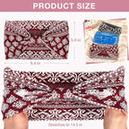 Wide Headbands for Women Knotted No Slip Head Bands Soft Turban Headband Hair Accessories Boho African Solid Color Head Wraps for Women Yoga Workout Pack of 6