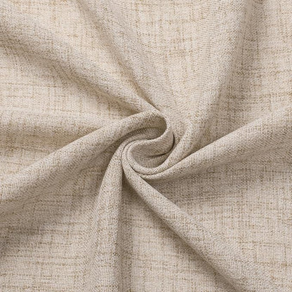 Tollpiz Short Linen Curtains Bedroom Rod Pocket Semi Sheer Curtain Burlap Light - Image 9