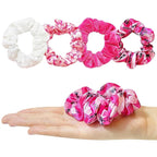 Barbie Hair Accessory 5 Pcs Set - 1 Regular 9 inch Hairbrush & 4 Scrunchies - Detangling Brush Elastic Hair Ties Ropes, Ages 3+