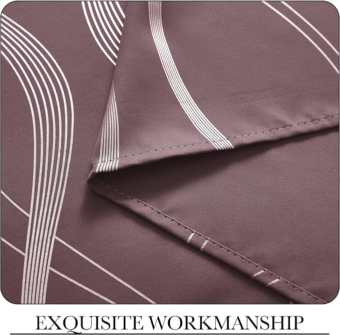 NICETOWN Dry Rose Blackout Curtain Panels 84 - Image 7
