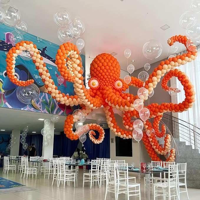Orange Linking Balloons, Tails Balloon - Image 6