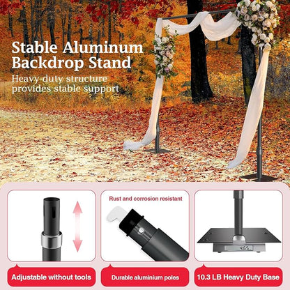 EMART 10x10ft Heavy Duty Backdrop Stand Frame - Image 5
