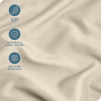 Bare Home Microfiber Body Pillow Cover - Ultra Soft & Cooling - Double Brushed - Envelope Closure - Easy Care (20''x54'' Body Pillow Cover, Sand)