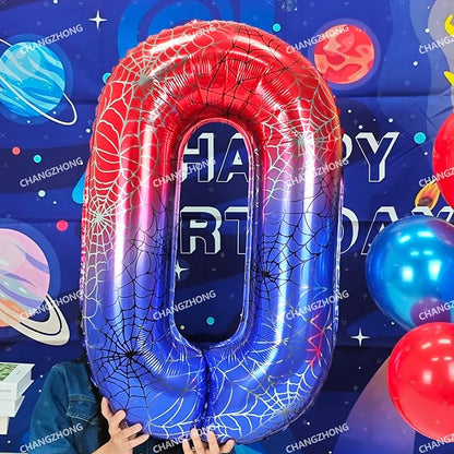 40 In Red And Blue Birthday Theme Large Number 3 Balloon | Giant Large Helium - Image 6