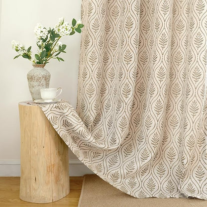 BGment Taupe Curtains for Living Room 96 Inches Long, Natural French Country - Image 7