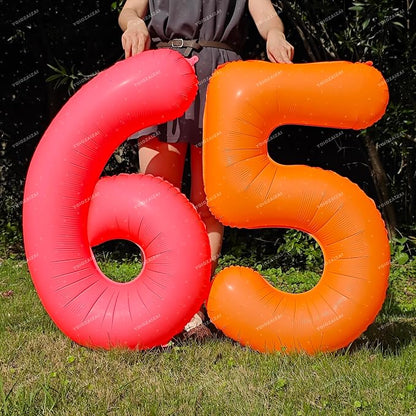 Orange Birthday Number 16 Balloon 40IN Fluorescent Orange 61 Balloon | - Image 5