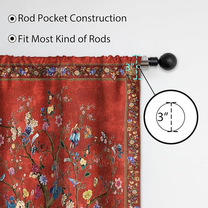 HMS Happy Memories Door Curtain, Tree of Life, 1 Panel | Rod Pocket, Thermal - Image 6