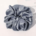 Scrunchies Hair Ties for Women Big Silk Satin Scrunchie Large Oversized Ligas Para el Cabello De Mujer Decorations Cute Jumbo Coth Ponytail Hair Scrunchy Giant Purple Hair Accessories Gift for Girls